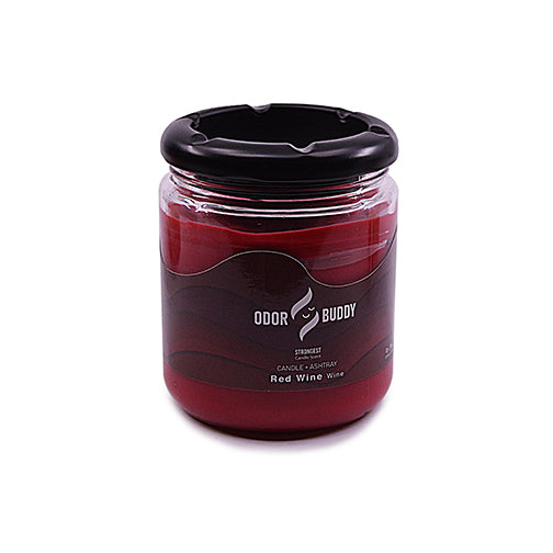 Odor Buddy Candle w/ Ashtray Lid Candle Odor Buddy Red Wine 