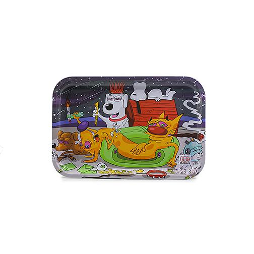 Original Art - Dunkees 'Cats and Dogs' Tray Rolling Tray Dunkees 