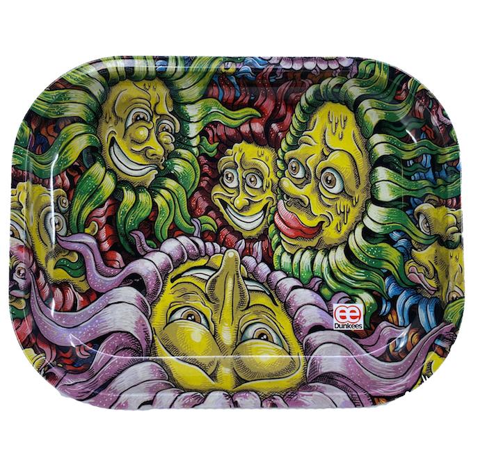 Original Art - Dunkees 'Flower Faces' Tray Rolling Tray Dunkees 