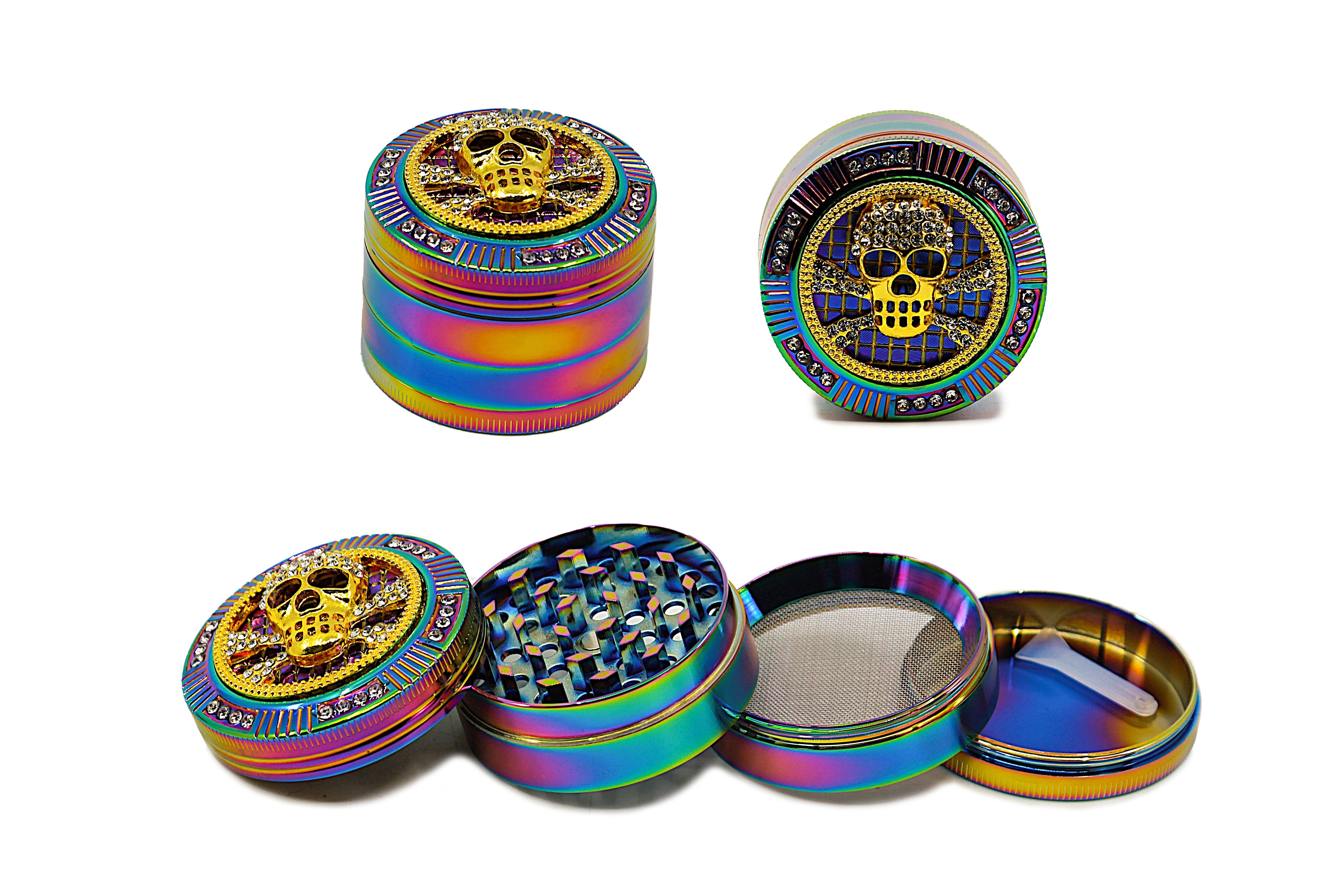 Rainbow Bling Grinder - (2.0")(50mm) 4 piece PPPI 