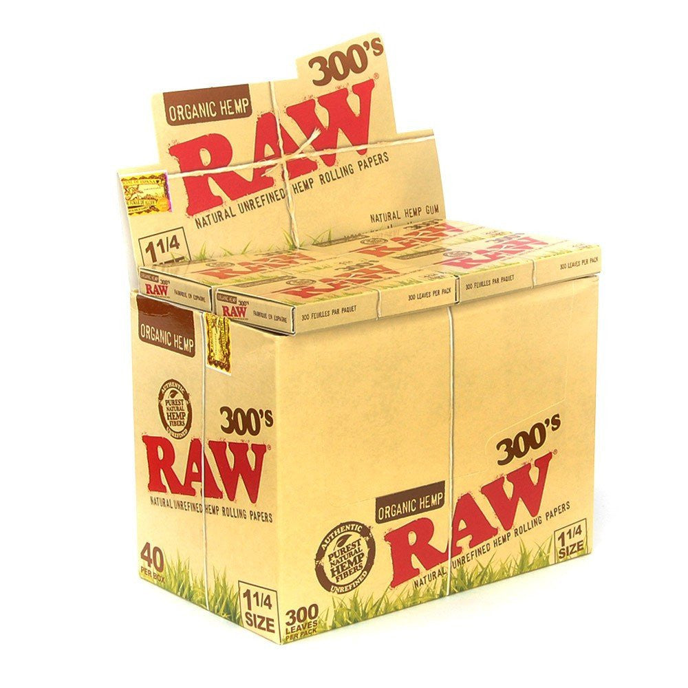 Raw Organic 1 1/4" 300's Rolling Paper Rolling Paper RAW 