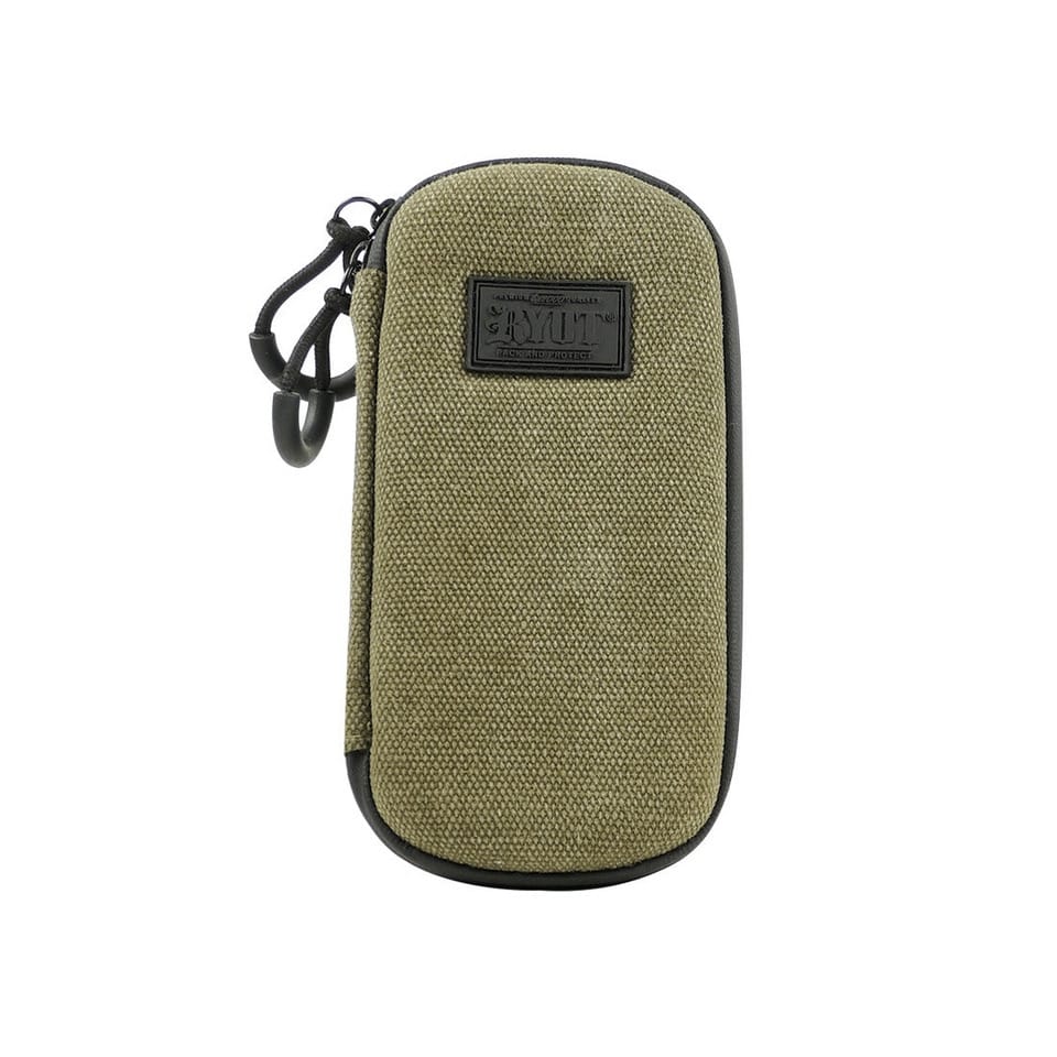RYOT Slym Case Carbon Series with SmellSafe and Lockable Technology in Olive PPPI 