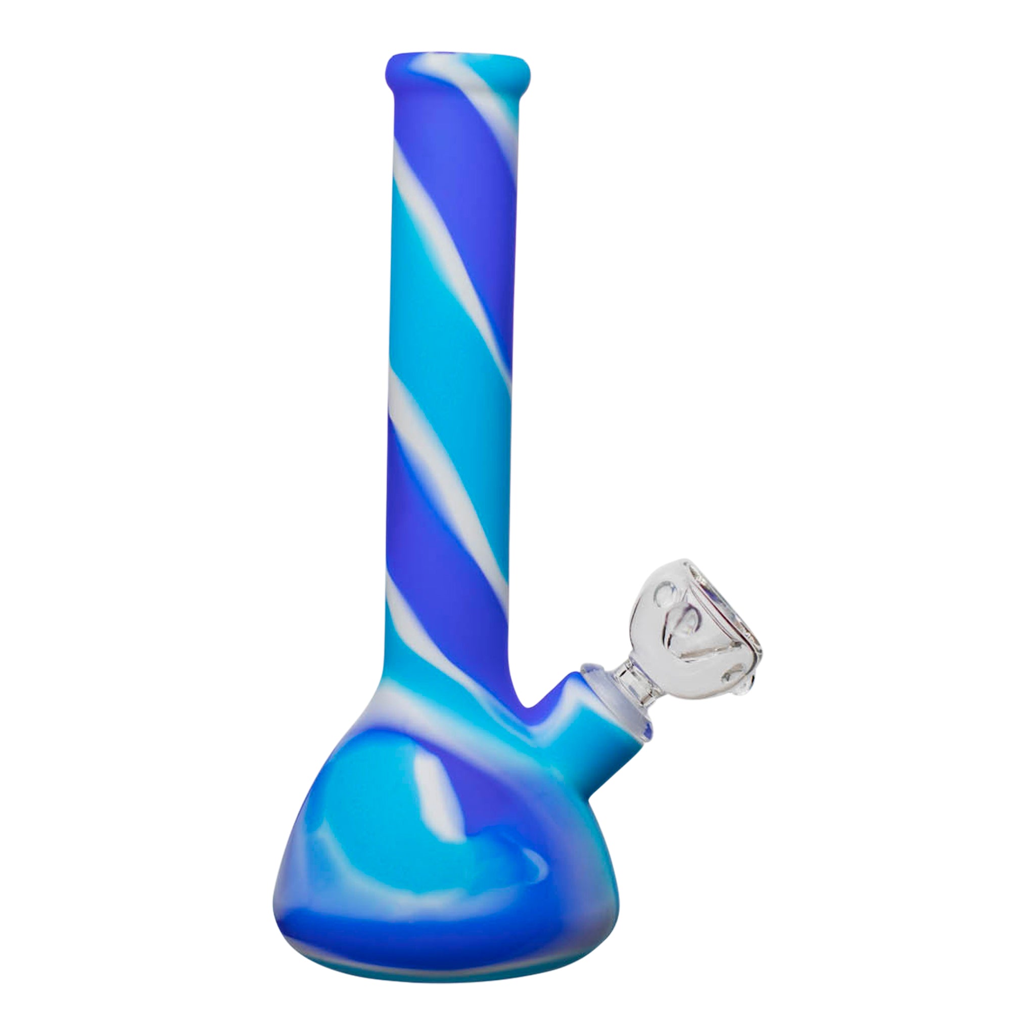 Silicone Beaker Bong - 13in Bong Siliclab Blue Small 