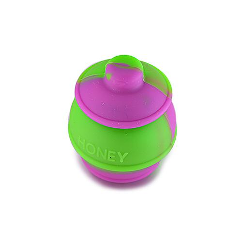 Silicone Container - Mini Honey Pot Silicone Puff Wholesale 