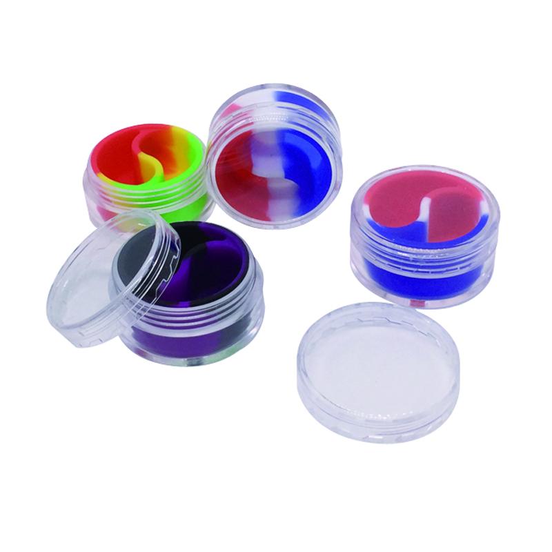 Silicone Container - Plastic Lined Split Jar Dab Container PPPI 