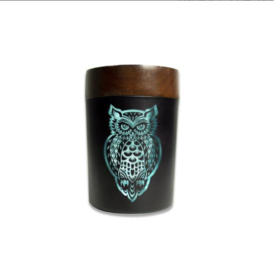 SmartStash Glass Jar - 3 Sizes Jars V-Syndicate Small OWLLUSION (Turquoise) 