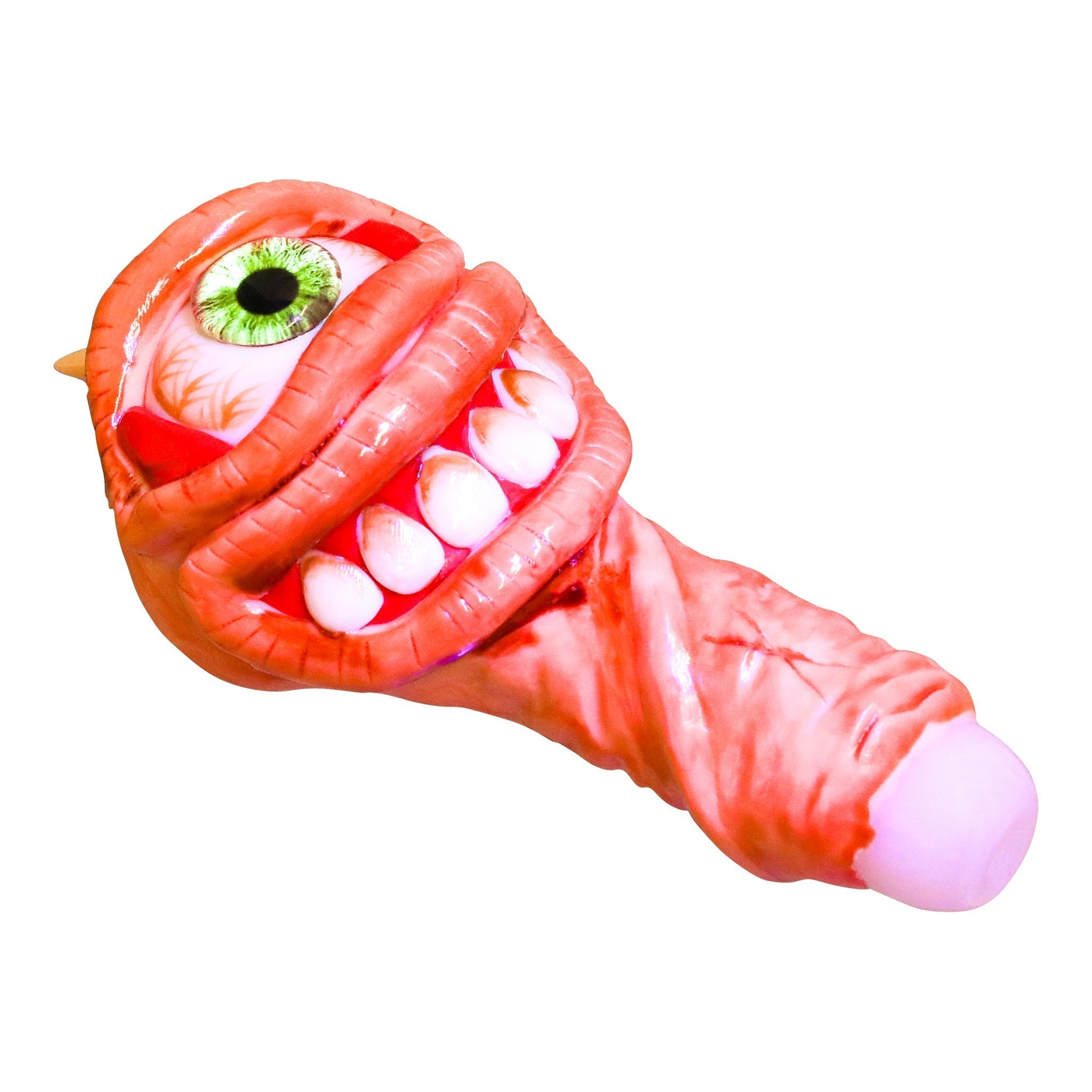 Smiling Cyclops Monster Pipe (5") Pipe HF Glass 