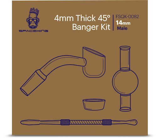 Space King Banger Set (9 styles) Alien Ape 4mm Thick 45 Banger Kit 