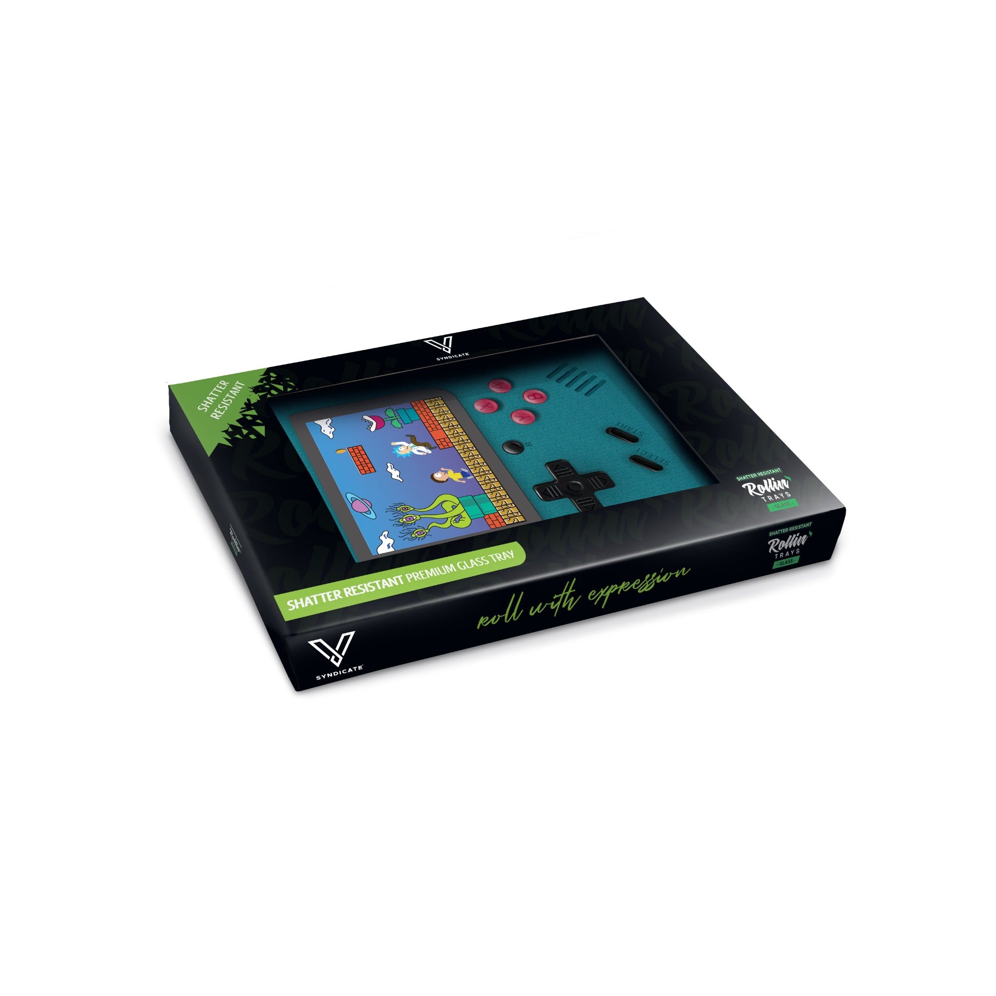 V Syndicate Game Head Glass Rolling Tray Rolling Tray VS 