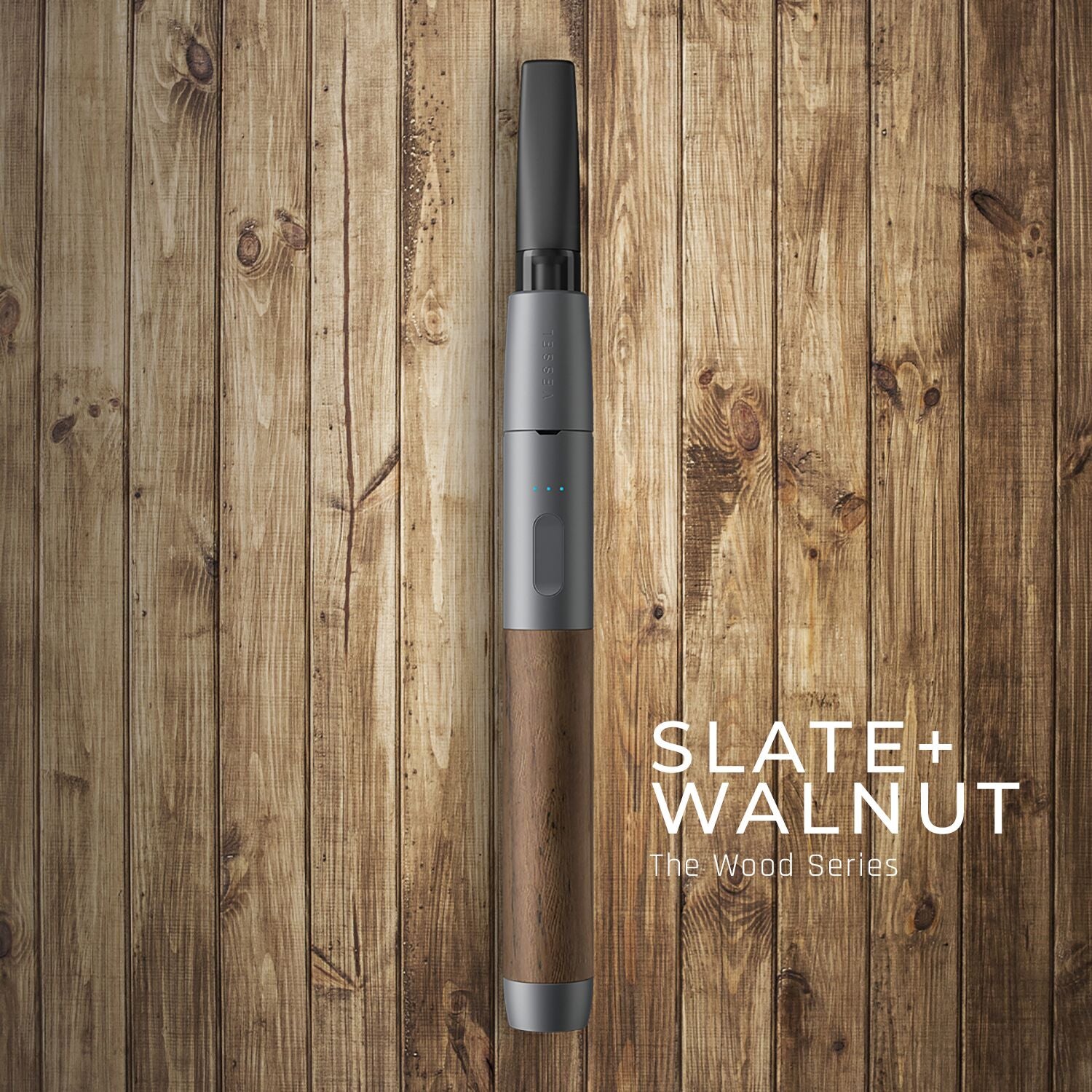 VESSEL Cartridge Battery - Wood series Battery Vessel Slate/Walnut 