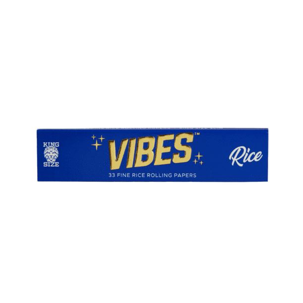 VIBES Papers - King Size Slim (5 pack) Rolling Paper VIBES Rice 