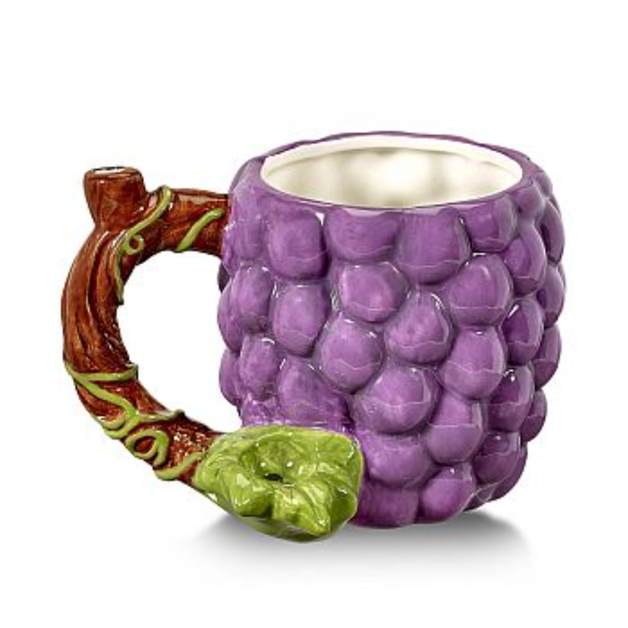 Wake n Bake Mug Pipe (6") Pipe Fashioncraft Vine of Grapes 