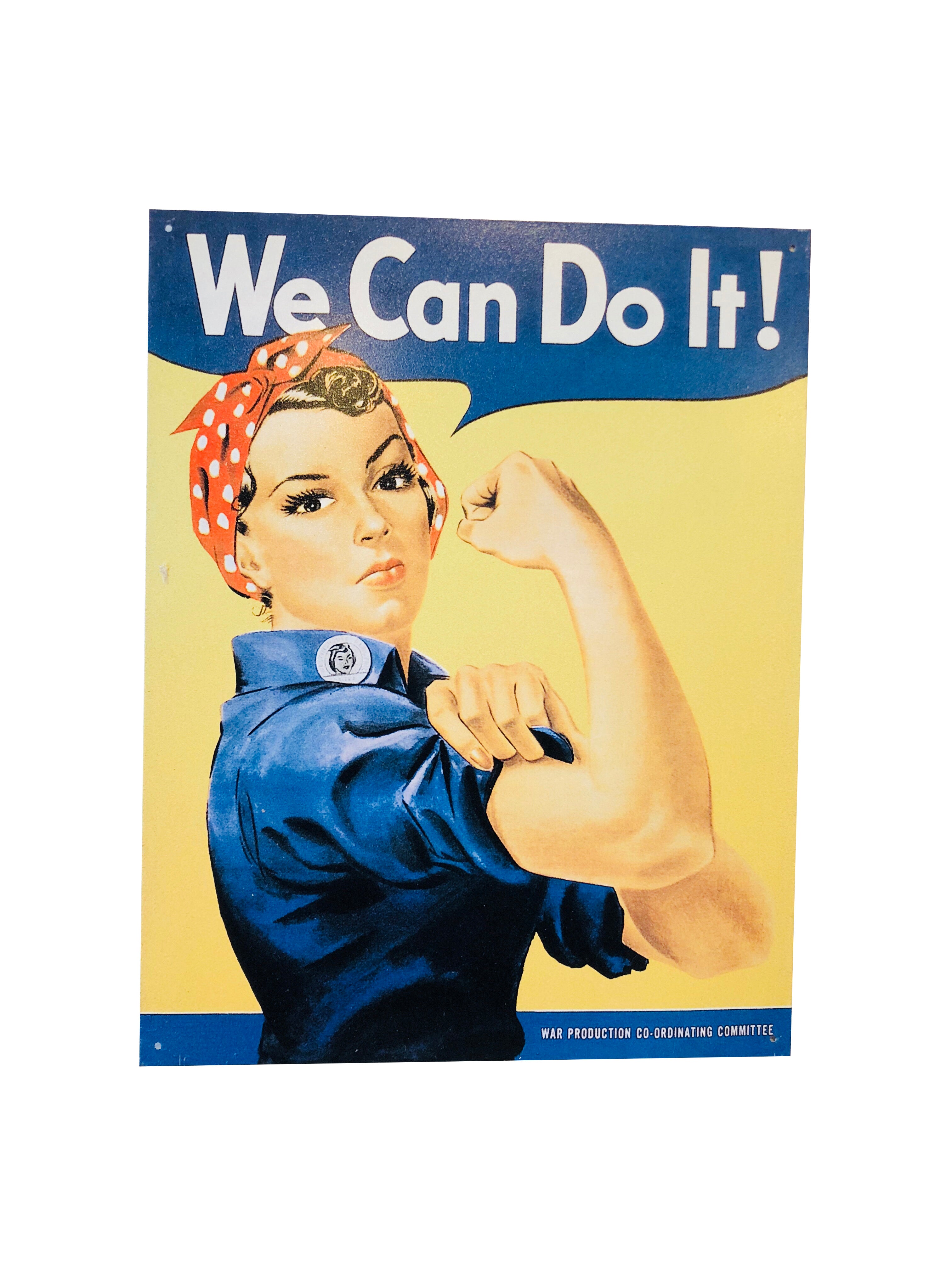 We Can Do it Vintage Tin Poster PPPI 