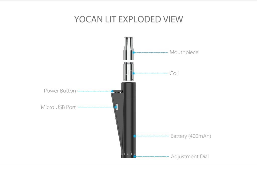 Yocan LIT - Dual Vaporizer Battery Yocan 