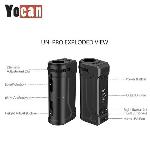 Yocan Uni Pro Cartridge Battery Mod Vaporizers Yocan 