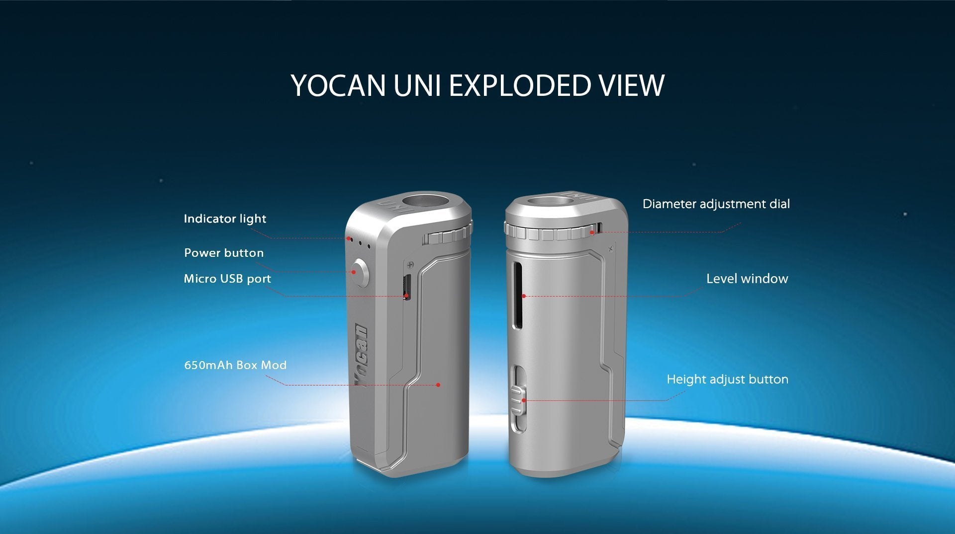 Yocan UNI (Universal Cartridge Battery) Yocan UNI (Universal Cartridge Battery)